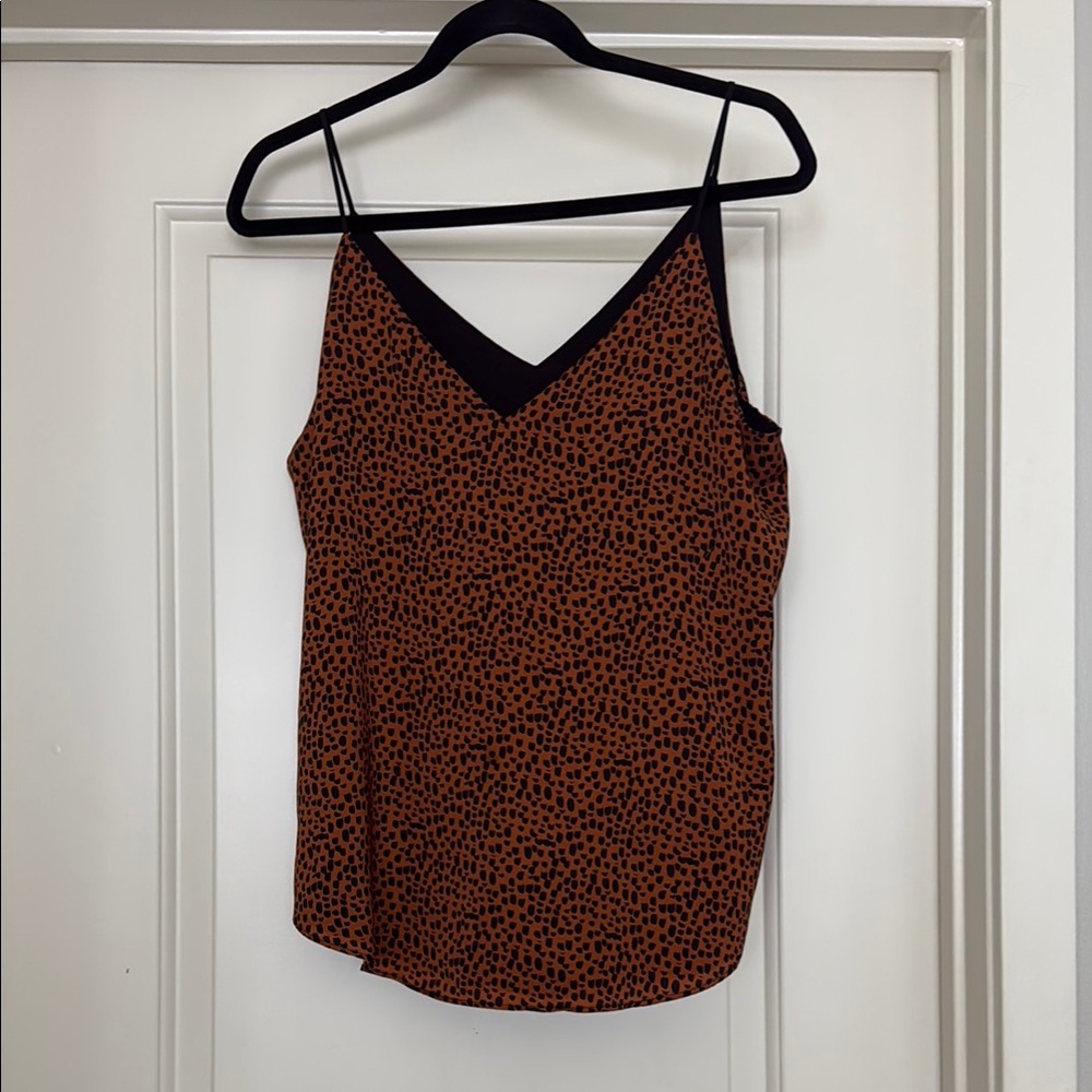 Express Brown Fitted Camisole Top